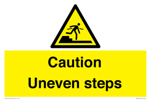 WV12400: Caution Uneven steps