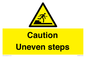 WV12400: Caution Uneven steps