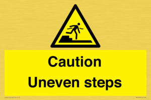 WV12400: Caution Uneven steps