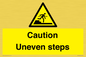 WV12400: Caution Uneven steps