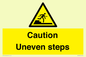 WV12400: Caution Uneven steps