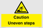 WV12400: Caution Uneven steps