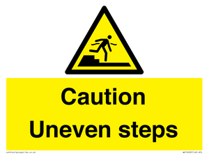 WV12400: Caution Uneven steps