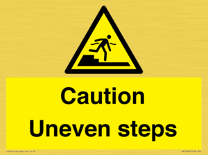 WV12400: Caution Uneven steps