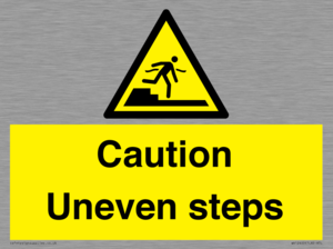 WV12400: Caution Uneven steps