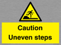 WV12400: Caution Uneven steps