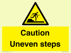 WV12400: Caution Uneven steps