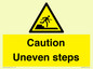 WV12400: Caution Uneven steps