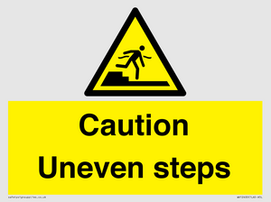 WV12400: Caution Uneven steps