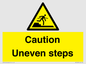 WV12400: Caution Uneven steps