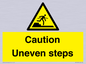 WV12400: Caution Uneven steps