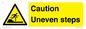 WV12400: Caution Uneven steps