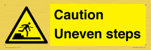 WV12400: Caution Uneven steps