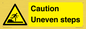 WV12400: Caution Uneven steps