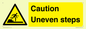 WV12400: Caution Uneven steps