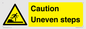 WV12400: Caution Uneven steps