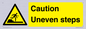 WV12400: Caution Uneven steps