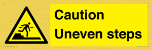WV12400: Caution Uneven steps