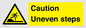 WV12400: Caution Uneven steps