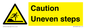 WV12400: Caution Uneven steps