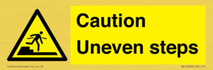 WV12400: Caution Uneven steps