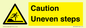 WV12400: Caution Uneven steps