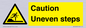 WV12400: Caution Uneven steps