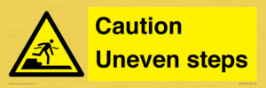 WV12400: Caution Uneven steps