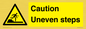 WV12400: Caution Uneven steps
