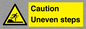 WV12400: Caution Uneven steps