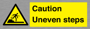 WV12400: Caution Uneven steps