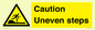 WV12400: Caution Uneven steps