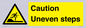 WV12400: Caution Uneven steps