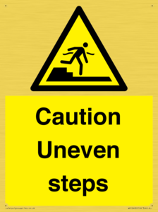 WV12400: Caution Uneven steps