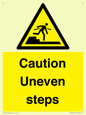 WV12400: Caution Uneven steps