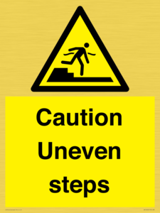 WV12400: Caution Uneven steps