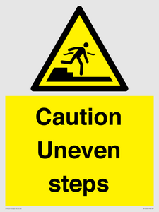 WV12400: Caution Uneven steps