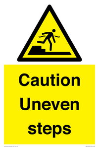 WV12400: Caution Uneven steps