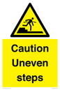 WV12400: Caution Uneven steps