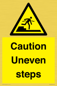 WV12400: Caution Uneven steps