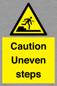 WV12400: Caution Uneven steps