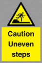 WV12400: Caution Uneven steps
