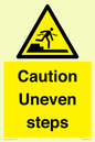 WV12400: Caution Uneven steps
