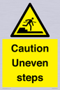 WV12400: Caution Uneven steps