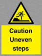 WV12400: Caution Uneven steps