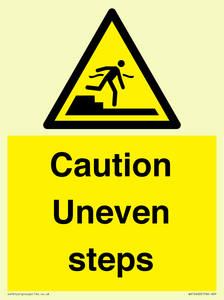 WV12400: Caution Uneven steps