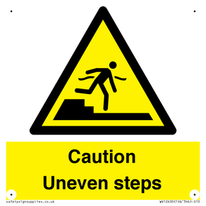 WV12400: Caution Uneven steps