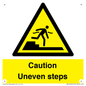 WV12400: Caution Uneven steps