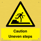 WV12400: Caution Uneven steps