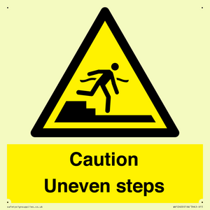 WV12400: Caution Uneven steps